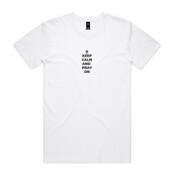 5000 Reg - Gildan Regular White Mens T Shirt - Keep Calm and Pray On